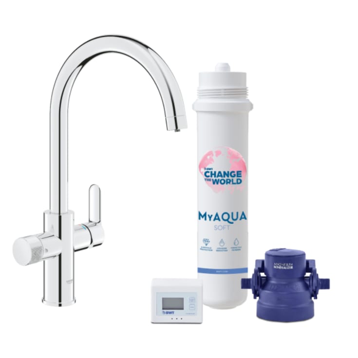 Grohe Pure Home 3-i-1 kjøkkenarmatur, krom