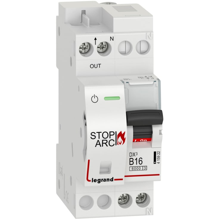 DX³ gnistdetektering-MCB automatsikring B16 1pol+N 2M