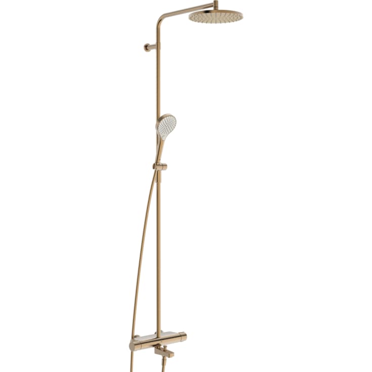Oras Optima Style Rain badekarbatteri med dusjsett, bronse