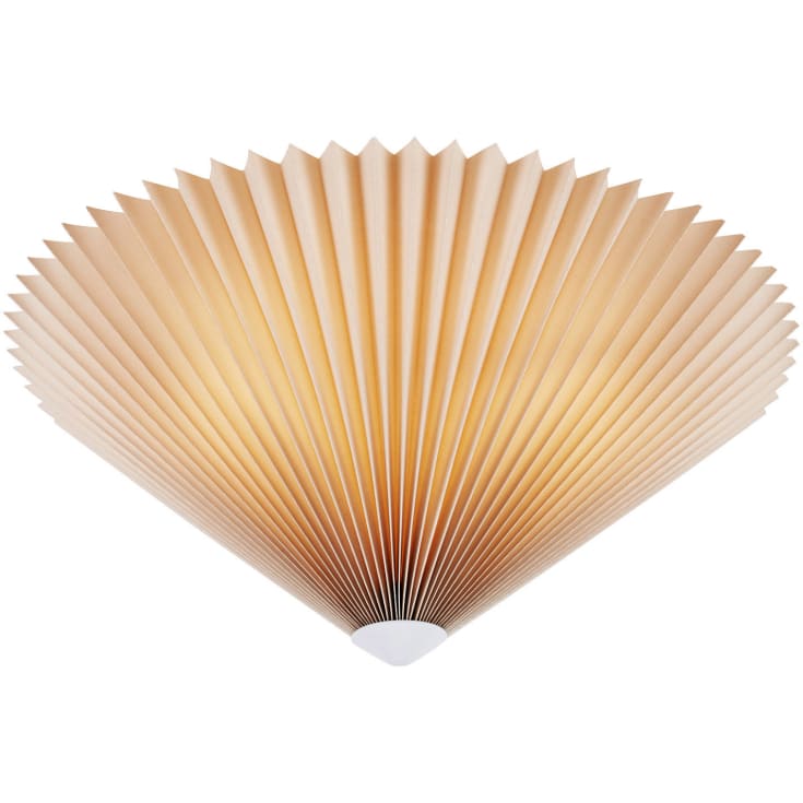 Markslöjd Plisado loftlampe, beige, Ø50 cm