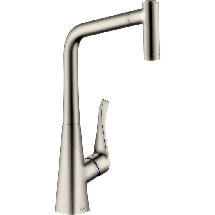Hansgrohe Metris 320 kjøkkenarmatur, uttrekkbar tut, stål
