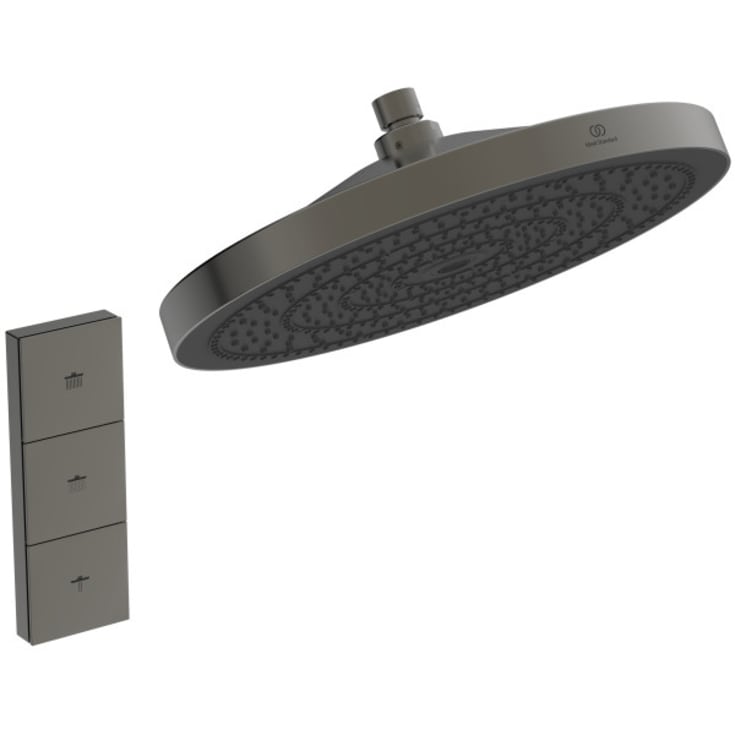 Ideal Standard Idealrain Solos brusehoved, Ø30 cm, svart krom
