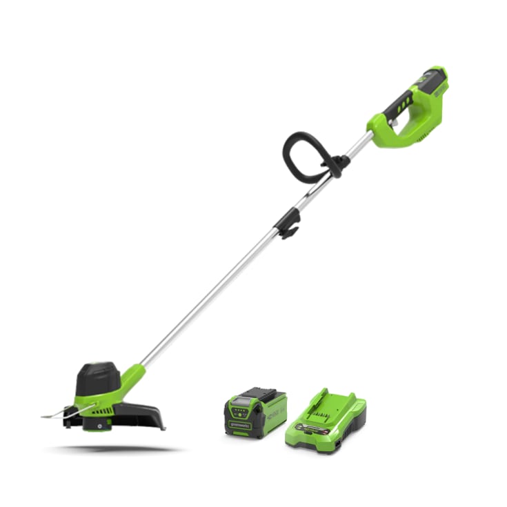 Greenworks grästrimmer 40V, frontmonterad. 30 cm, med batteri och laddare