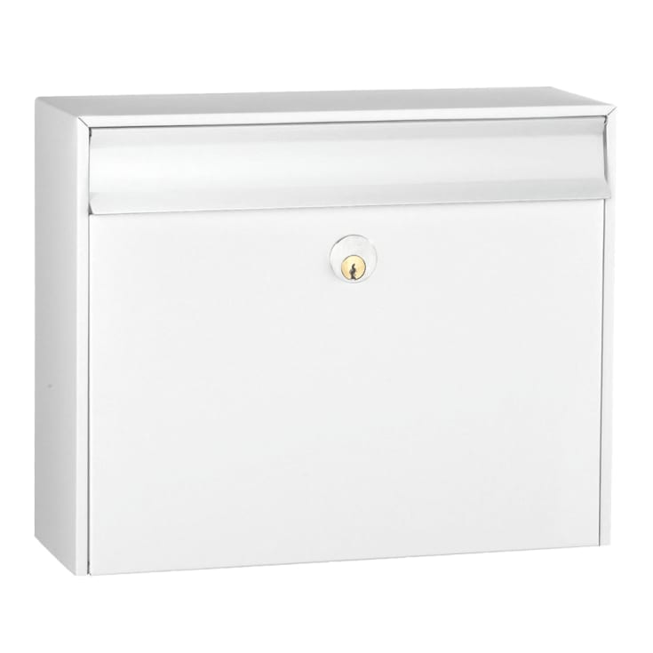 MEFA postkasse bosca 33 m/lås, hvid, 310 x 380 x 145 mm