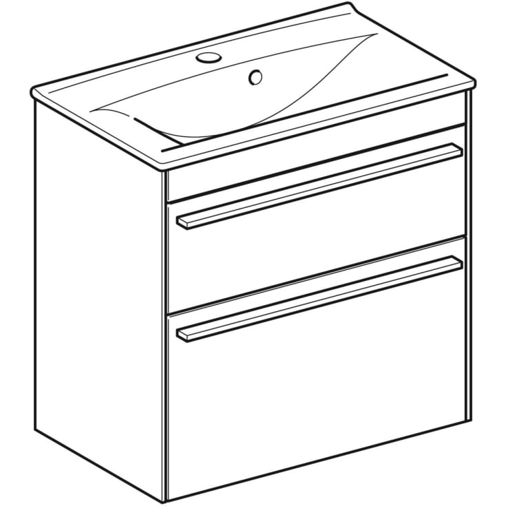 Ifö Sense Pro möbelpaket, 61,5x37,5 cm, vit