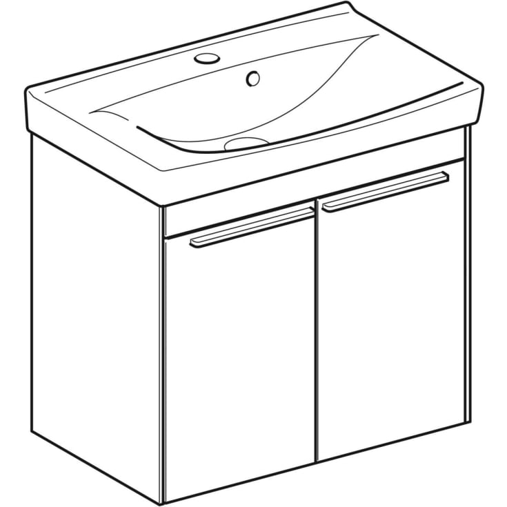 Ifö Sense Pro møbelpakke, 62x41,5 cm, mat hvid