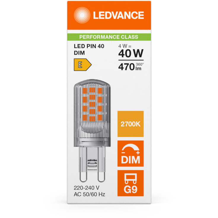 Ledvance Parathom G9 stiftpære, 2700K, 4W