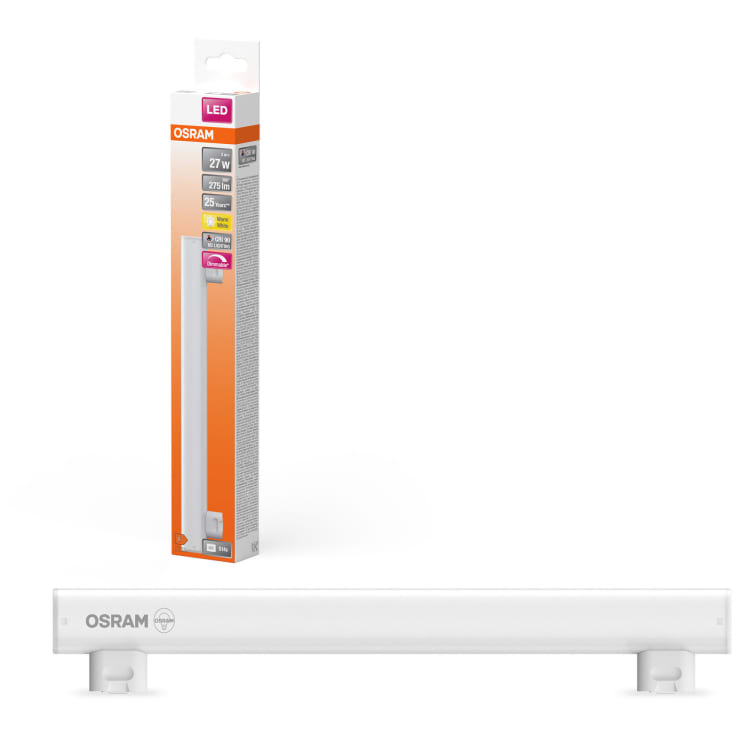 Osram LEDinestra mat 275lm 3,1W/827 (27W) S14s 200° 30cm dæmpbar