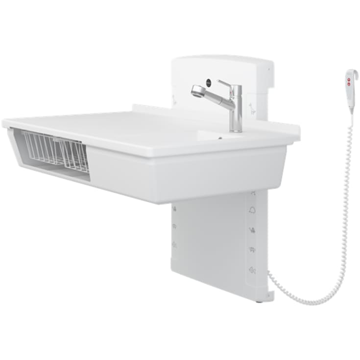 Pressalit Care skötbord, 80x140 cm, vit