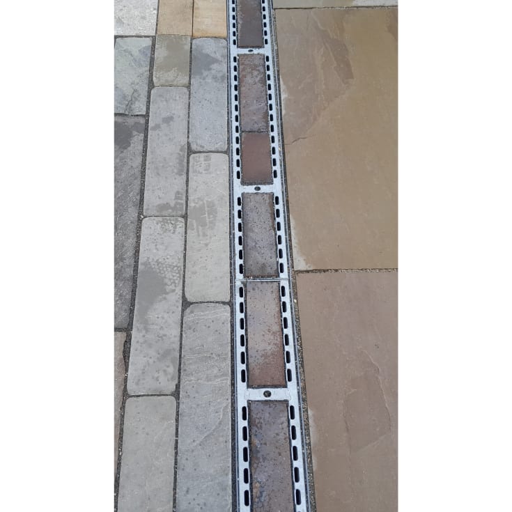 Jesmig 125/85X1000 mm galvanisert rist for belegningsstein, 12,5 t