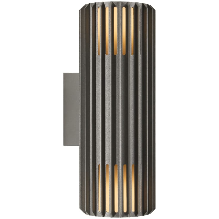 Nordlux Aludra Double vägglampa utomhus, antracit