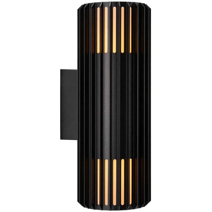Nordlux Aludra Double vägglampa utomhus, svart