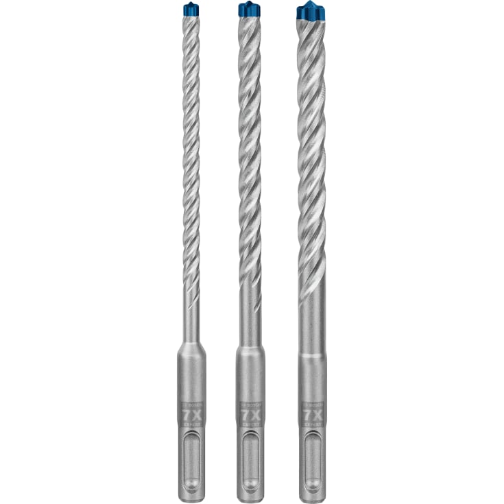 Bosch hammerbor PLUS-7X, sæt med 6, 8 og 10 mm,  3 stk.