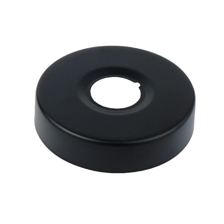 K. Neerskov rosetter, 3/4". Ø80 mm, 2 st, matt svart