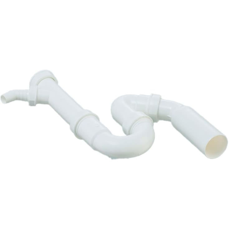 Blanco standard køkkenvandlås 1 1/2", hvid