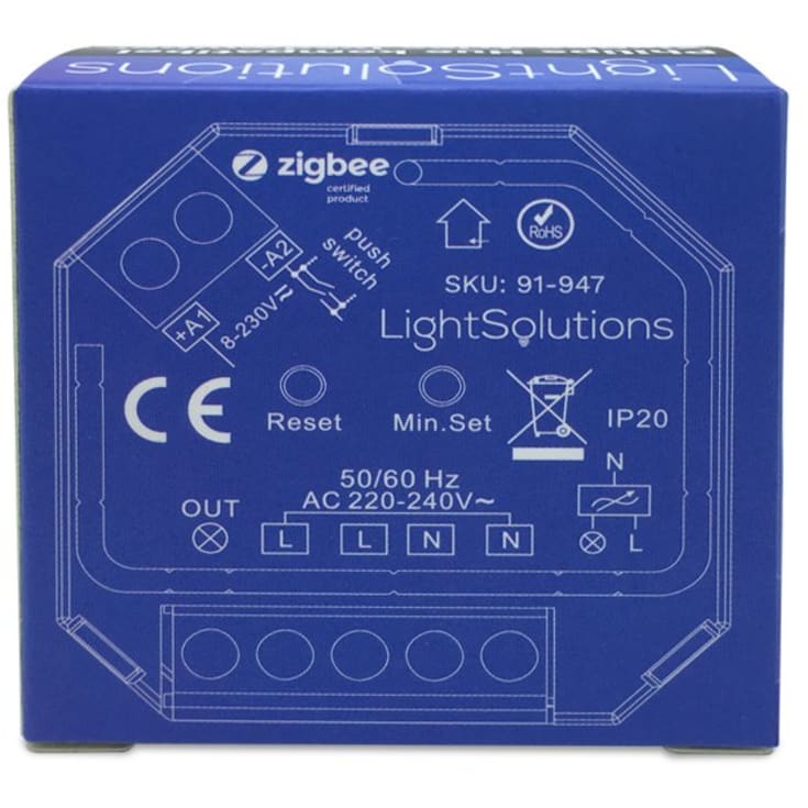 Mini ZigBee Triac Lysdæmper - 200W