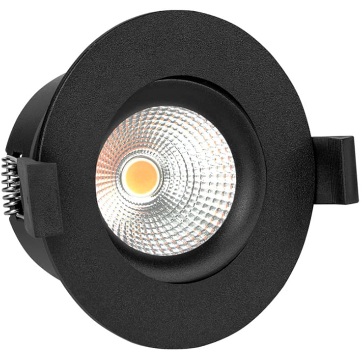 Hilux D8 Tilt360 indbygningsspot, 8W, 3000K, sort