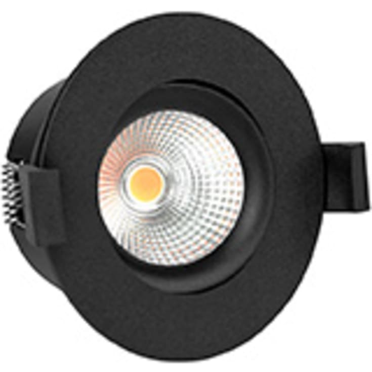Hilux D8 Tilt360 downlight, 8W, 2700K, svart