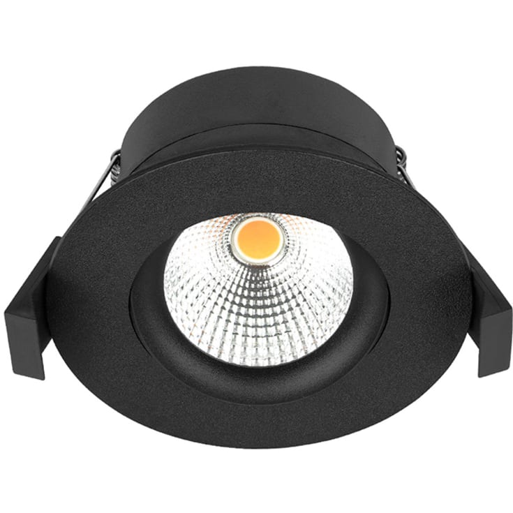 Hilux D3 Tilt360 downlight, 6W, 2700K, svart