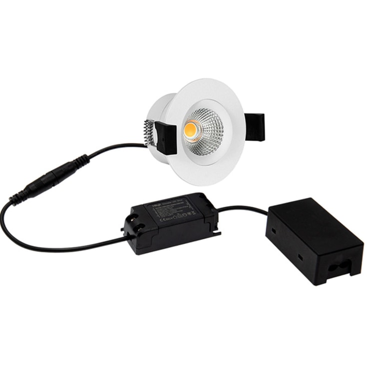 Hilux D3 Tilt360 downlight, 6W, 2700K, vit