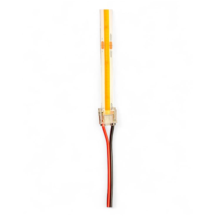 SmartClip til 10mm COB LED Bånd m. 15cm ledning - 5-pak