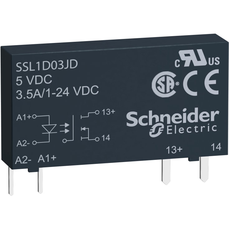 SSR Slim Relæ 24VDC 1F 3,5A 24V DC, SSL1D03BD