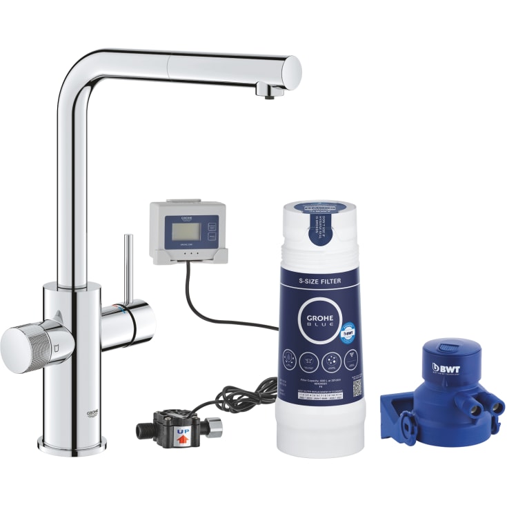 GROHE BLUE PURE START togrebsbatteri 223mm tud 1h/U-tud t/koldt