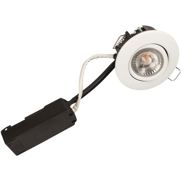 Scan Products Luna Low Profile downlight, matt vit, 3000K, 6-pack