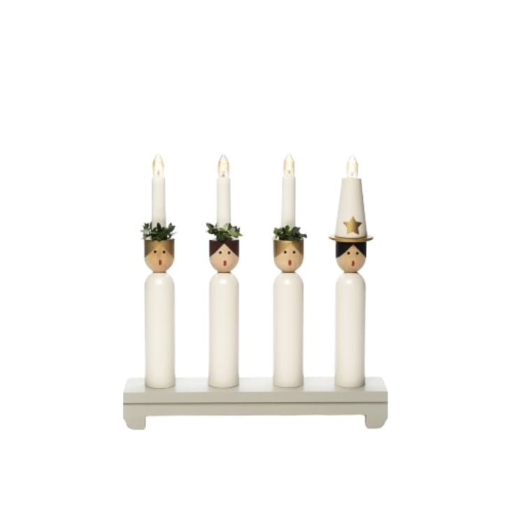 4 st Konstsmide Lucia julljusstake, 4 ljus