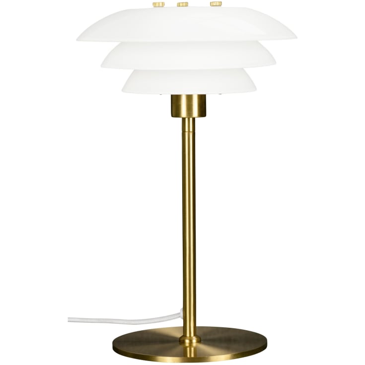 DL20 Bordlampe G9 H300 Ø200, opal/messing