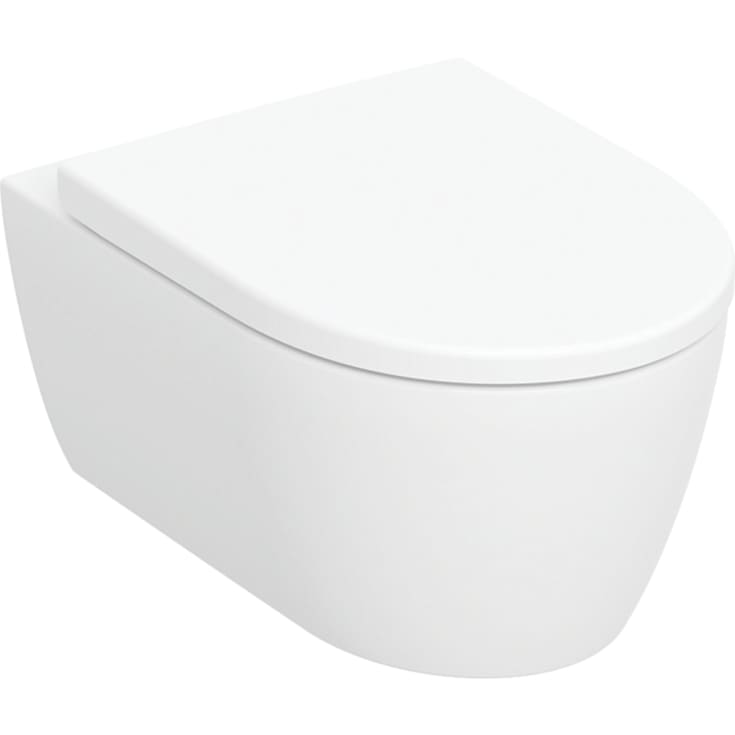 Geberit iCon vegghengt toalett, uten spylekant, hvit