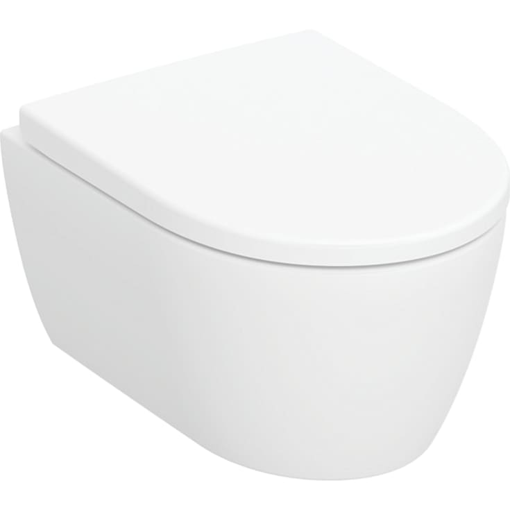 Geberit iCon vegghengt toalett, uten spylekant, hvit