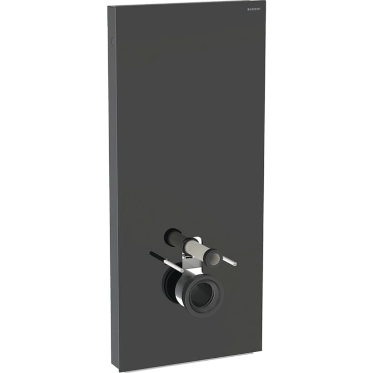 Geberit Monolith Plus cistern för vägghängd toalett, 114 cm, svart glas