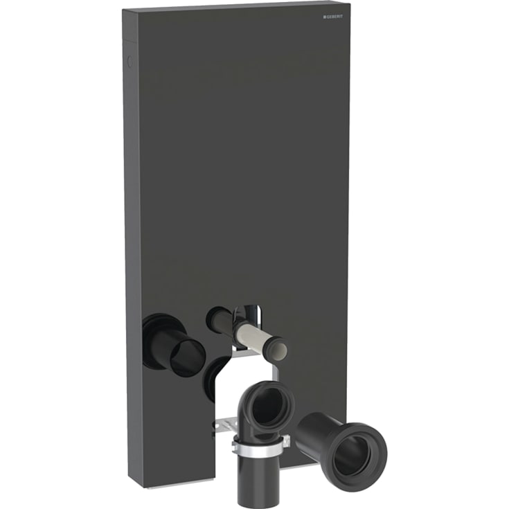 Geberit Monolith Plus sisterne for back-to-wall toalett, 101 cm, svart glass