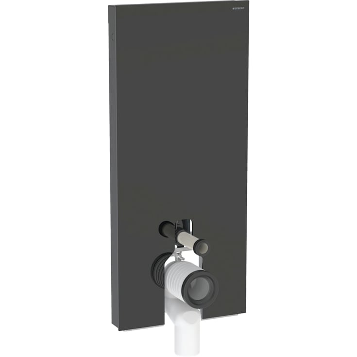 Geberit Monolith cisterne til back-to-wall toilet, 114 cm, sort glas