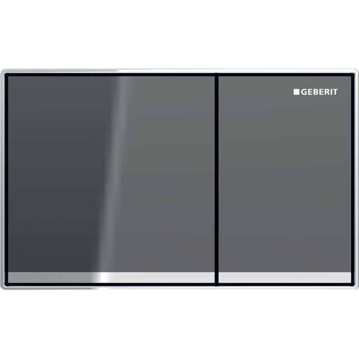 Geberit Omega 60 betjeningsplate, grått glass