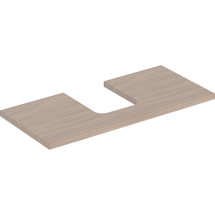 Geberit One benkeplate, 104,2x47,3 cm, eik