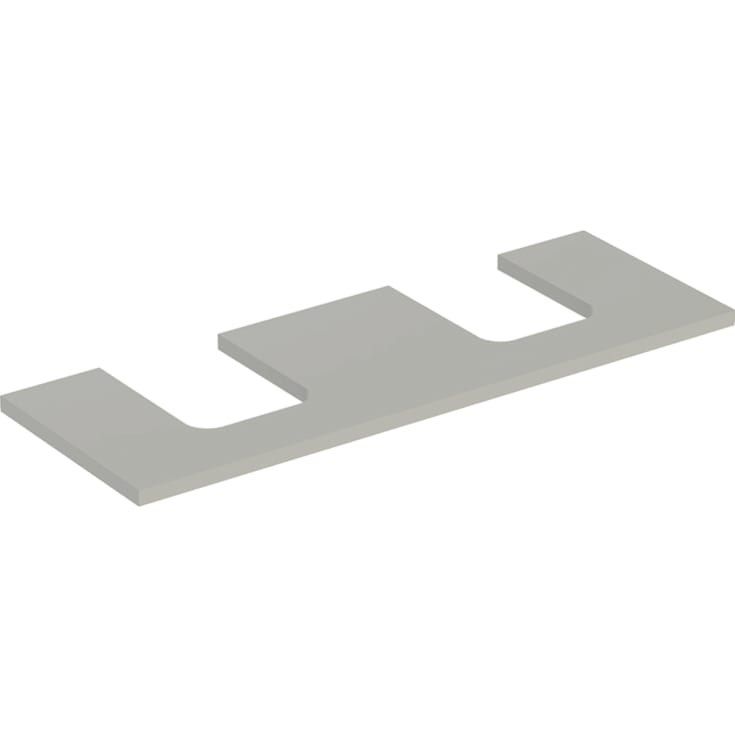 Geberit One benkeplate, 133,8x47,3 cm, matt grå