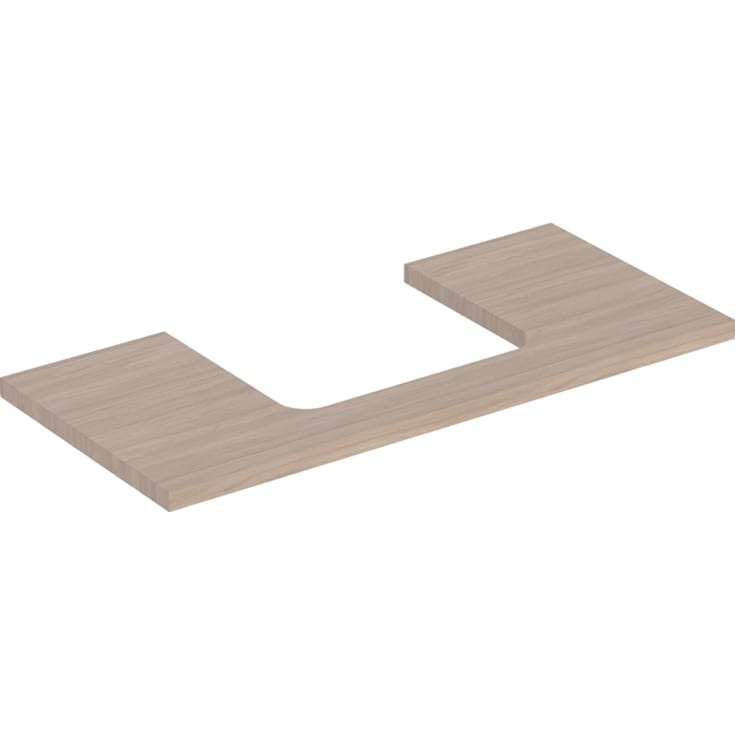 Geberit One benkeplate, 104,2x47,3 cm, eik