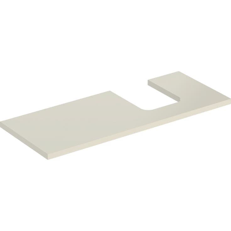 Geberit One benkeplate, 119x47,3 cm, høyglans beige