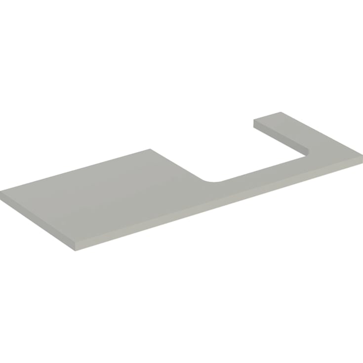 Geberit One benkeplate, 119x47,3 cm, matt grå