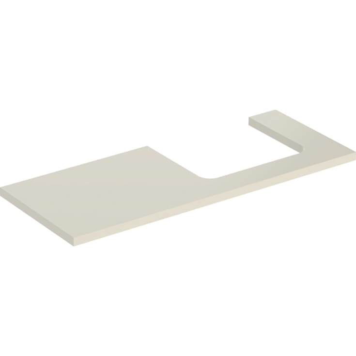Geberit One benkeplate, 119x47,3 cm, høyglans beige