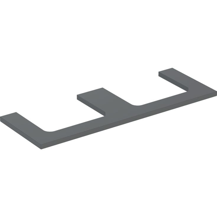 Geberit One benkeplate, 133,8x47,3 cm, matt antrasitt