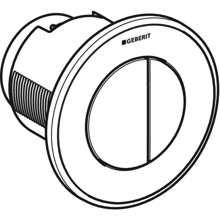 Geberit Omega 10 trykknap, hvid/guld