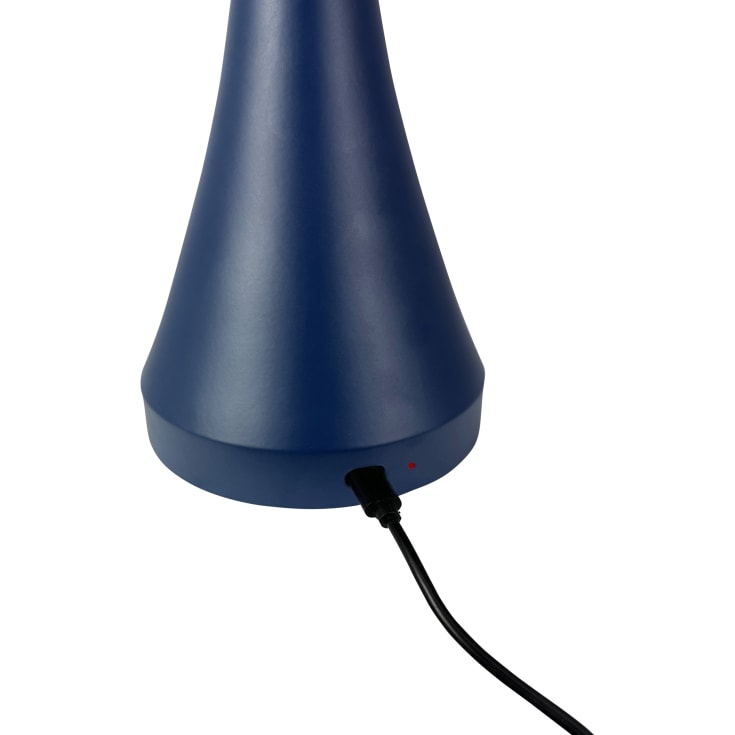 Dyberg Larsen Vienna genopladelig bordlampe, blå