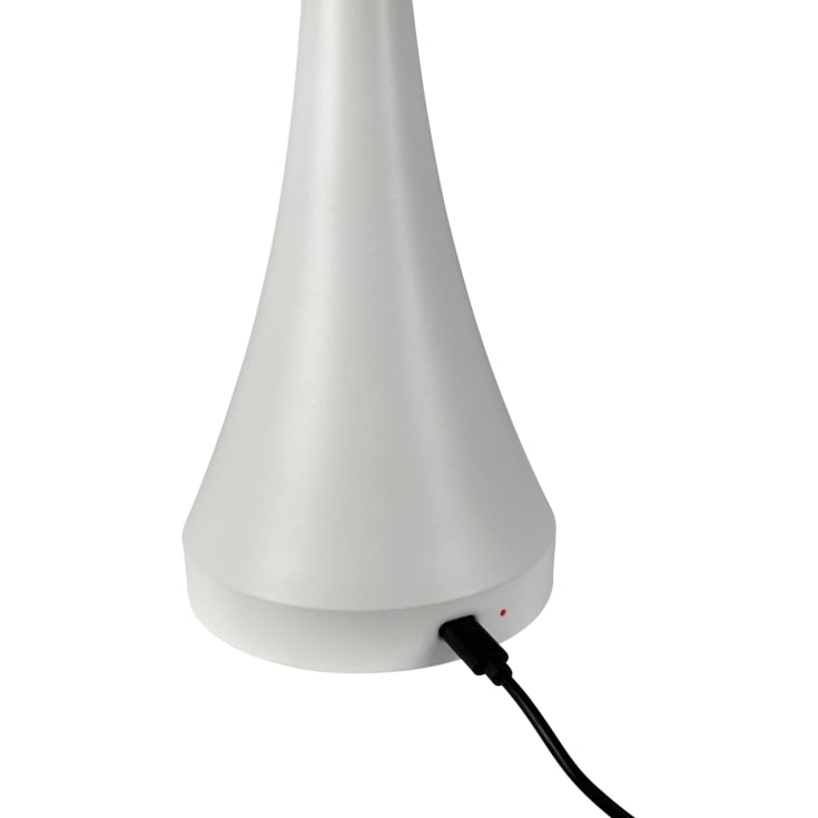 Dyberg Larsen Vienna genopladelig bordlampe, hvid