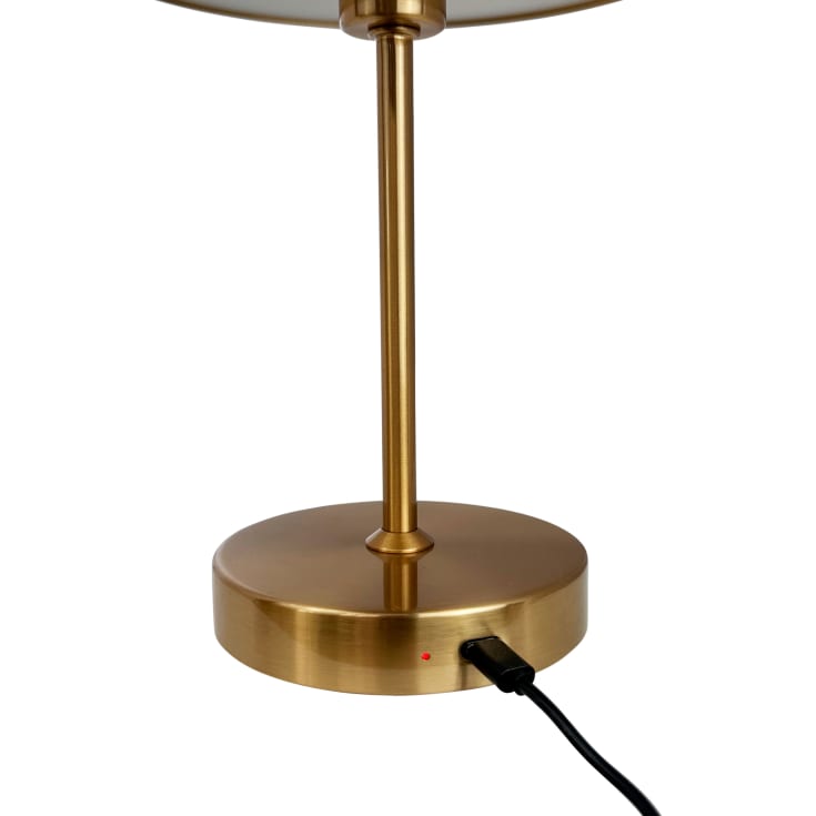 Dyberg Larsen Stockholm genopladelig bordlampe, messing