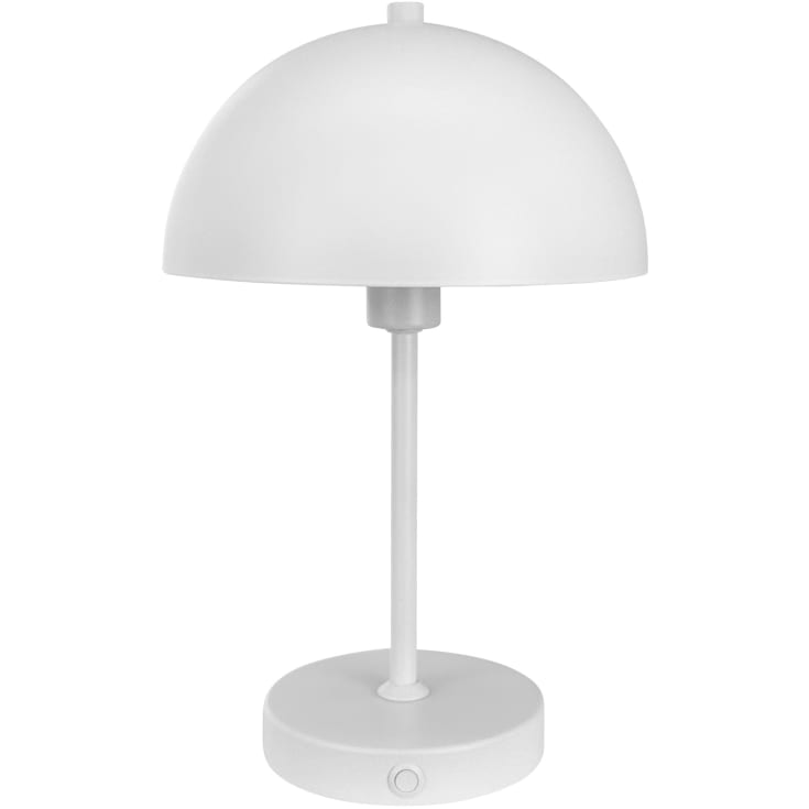 Dyberg Larsen Stockholm oppladbar bordlampe, hvit