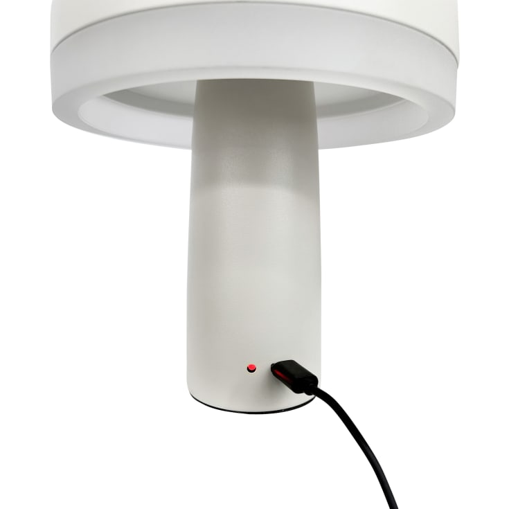 Dyberg Larsen Porter oppladbar bordlampe, hvit