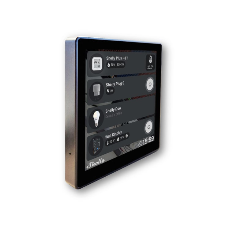 Schneider Electric Shelly vægdisplay, bluetooth & wi-fi